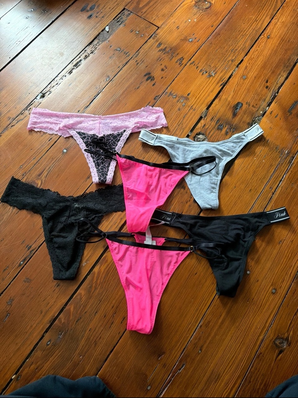 Victoria's Secret Pink 6-Pack Thong Panties